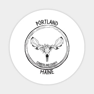 Portland Maine Moose Magnet